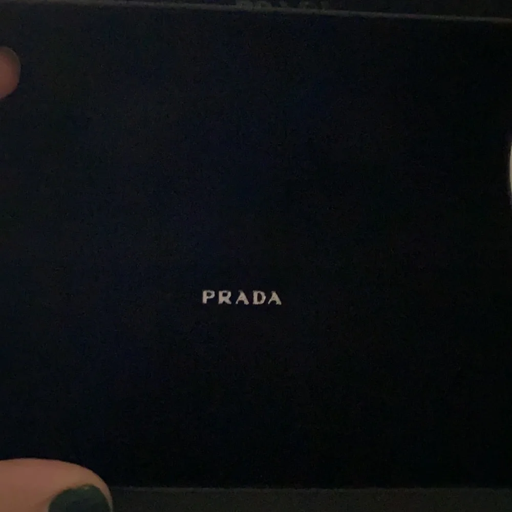 Prada Sunglasses Case  Leather black hard case